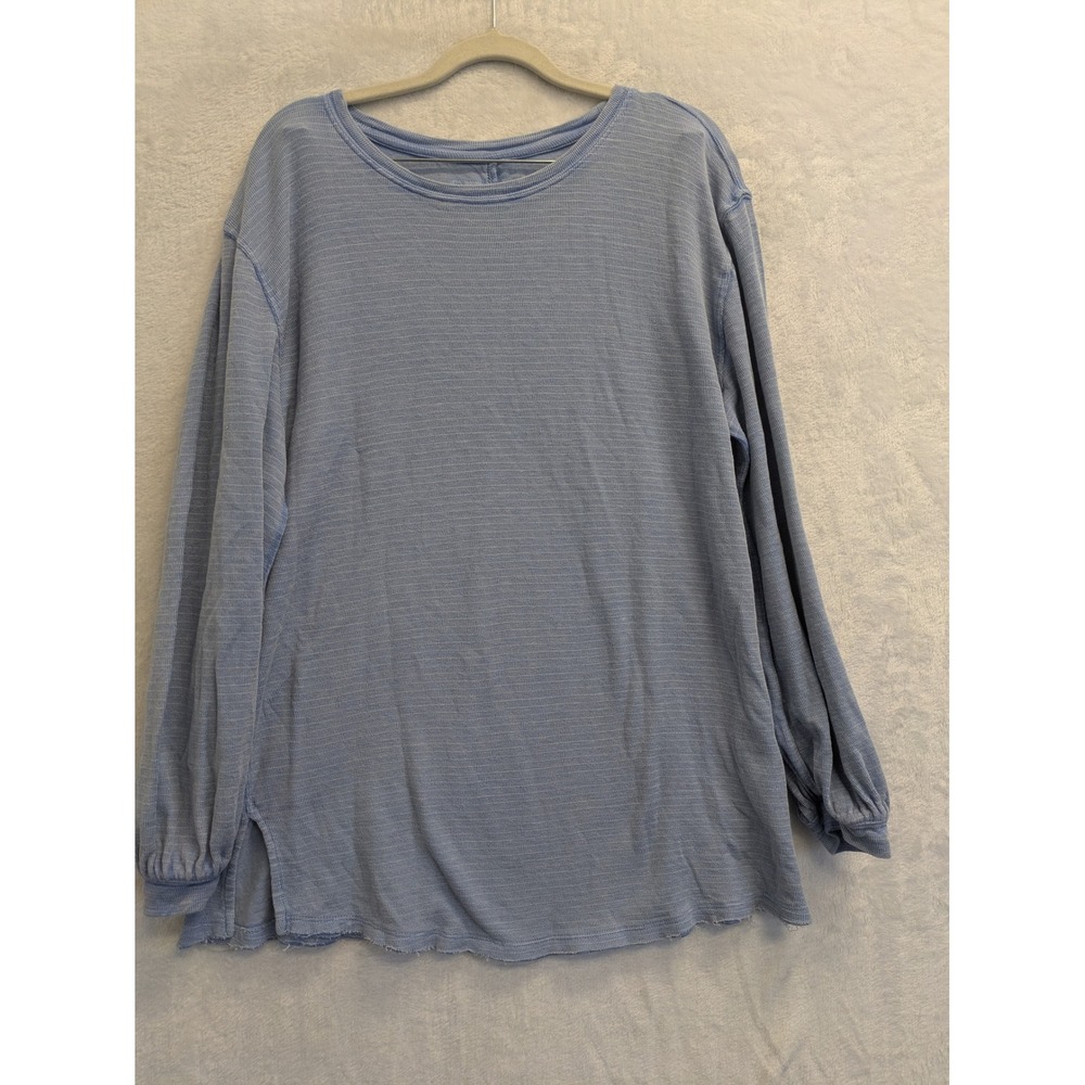 We The Free Blue Striped Long‎ Sleeve Tunic Top Size S